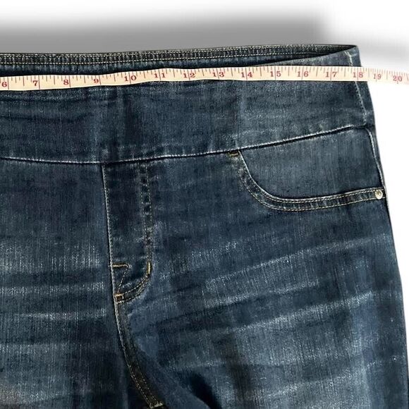 Rock & Republic Jeans Women's 16 Blue Pull-on Slimming Denim Cure Distressed - Picture 14 of 15